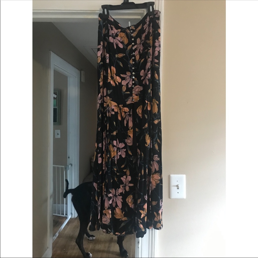 Floral Free People Maxi Skirt
